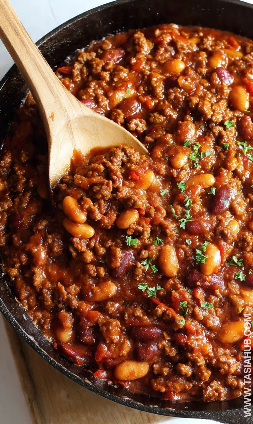 baked beans with ground beef recipe