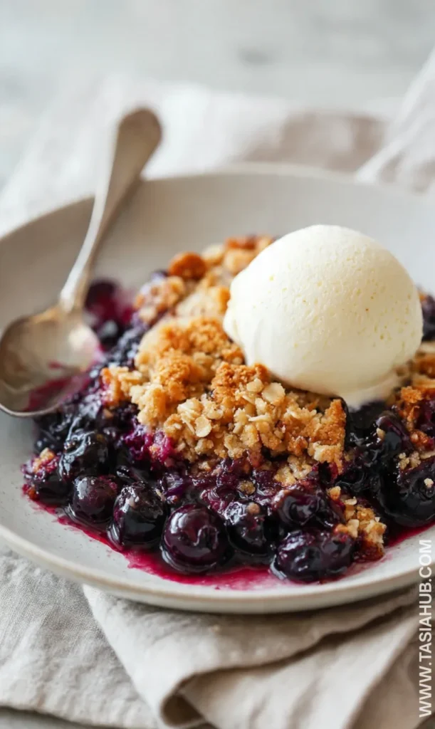 blueberry crumble