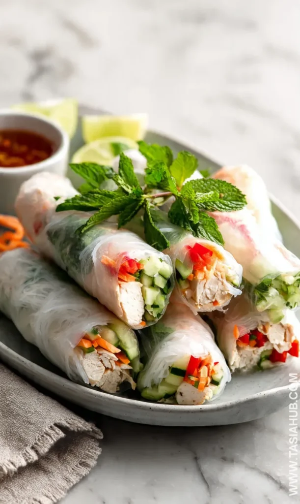 chicken spring rolls