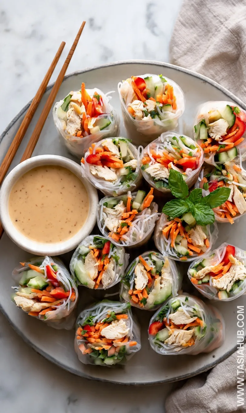 chicken spring rolls recipe