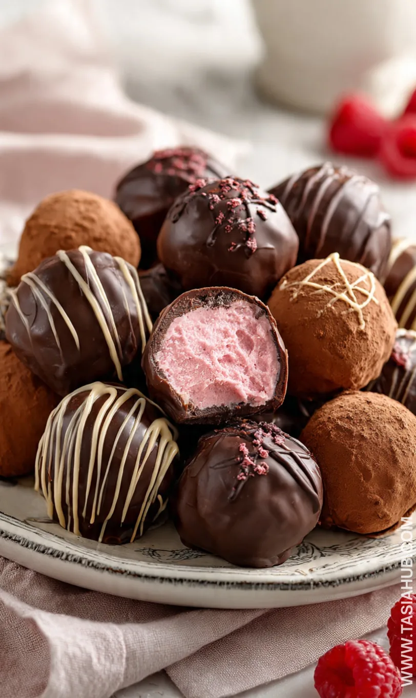 chocolate raspberry truffles recipe