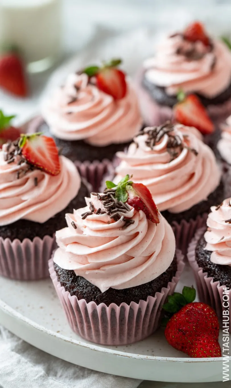 chocolate strawberry cupcakes recipe