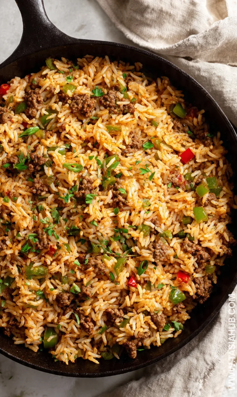 dirty rice with ground beef recipe