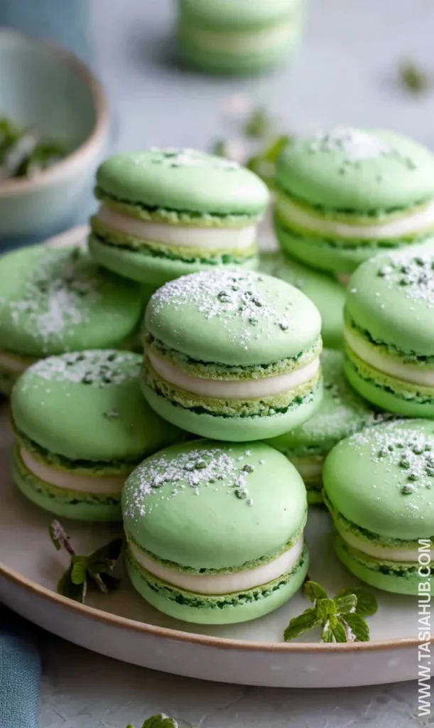green macarons recipe