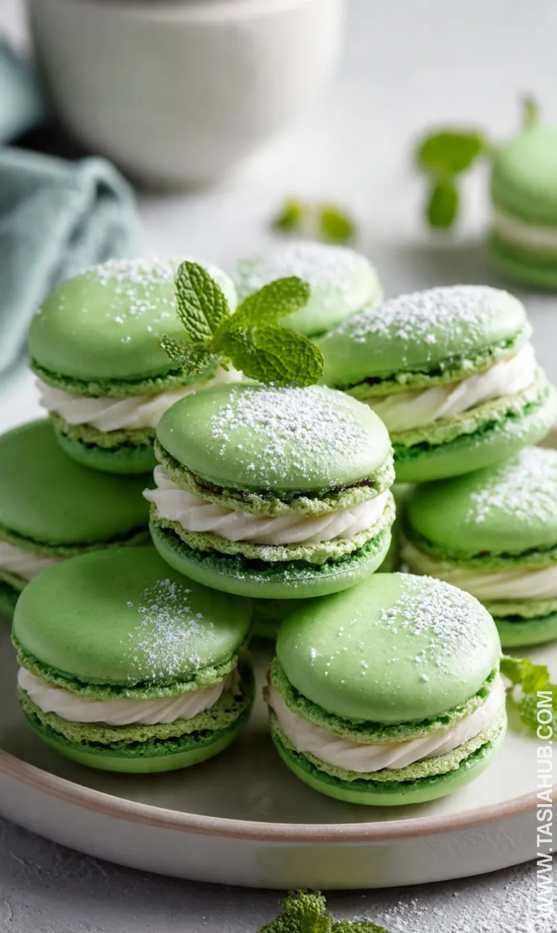 green macarons