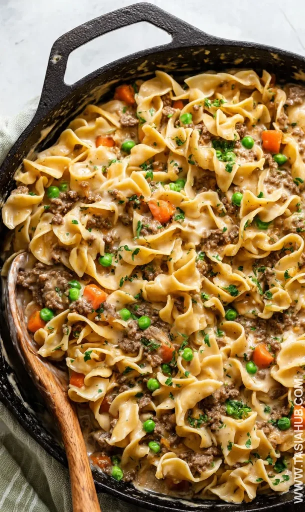 ground beef and egg noodle recipe