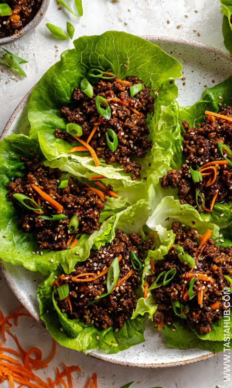 ground beef lettuce wraps
