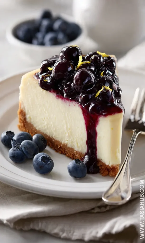 lemon blueberry cheesecake