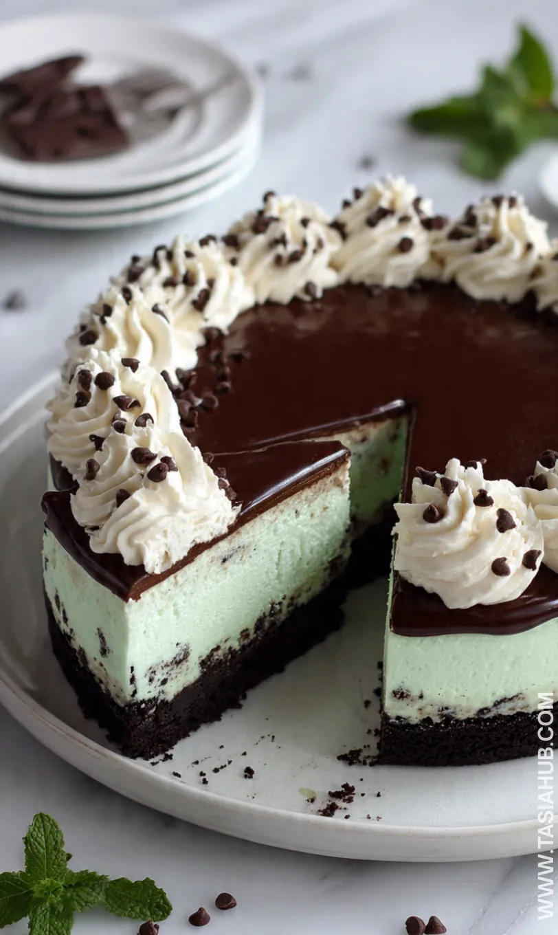 mint chocolate chip ice cream cake
