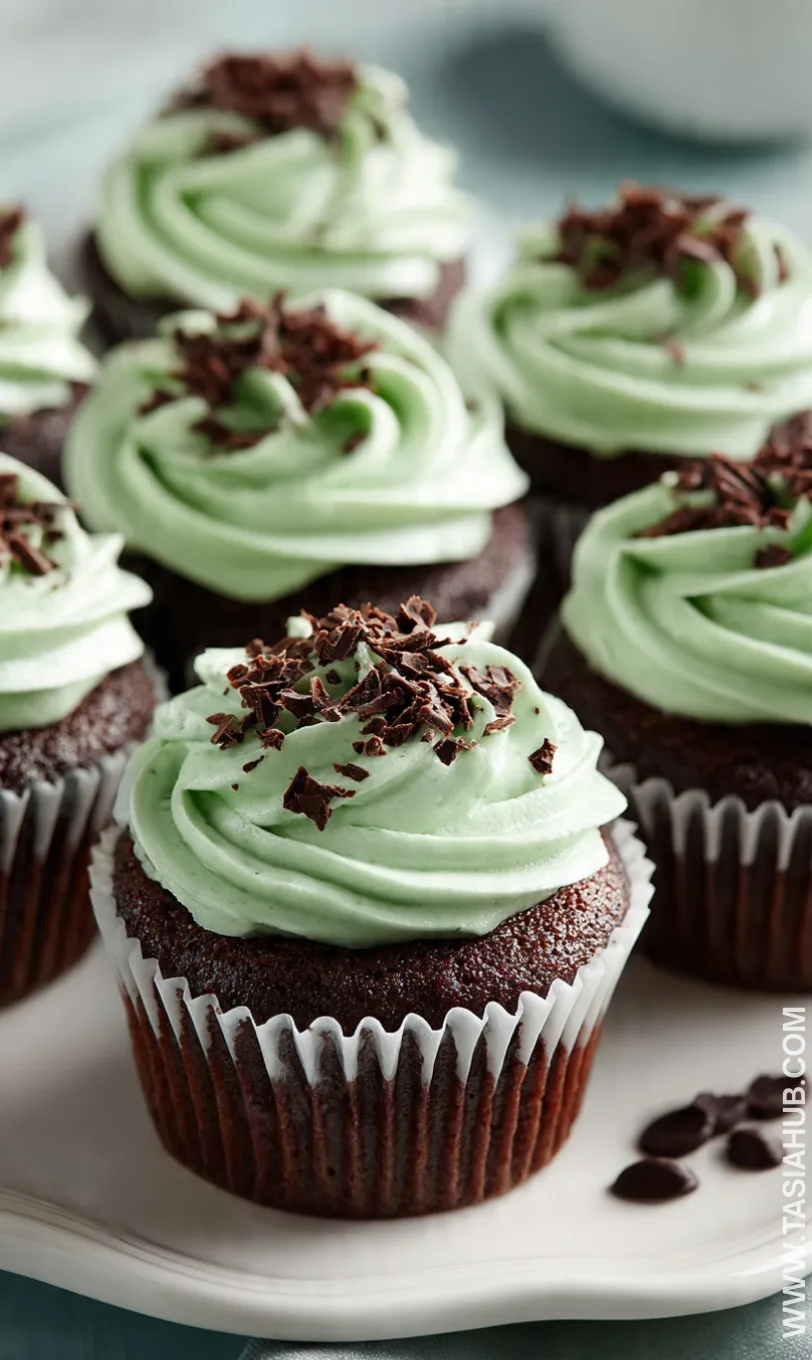 mint chocolate cupcakes