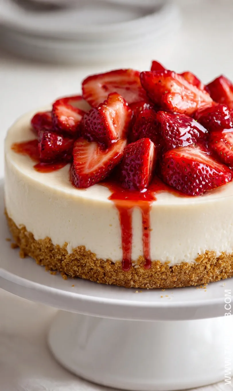 no bake strawberry cheesecake