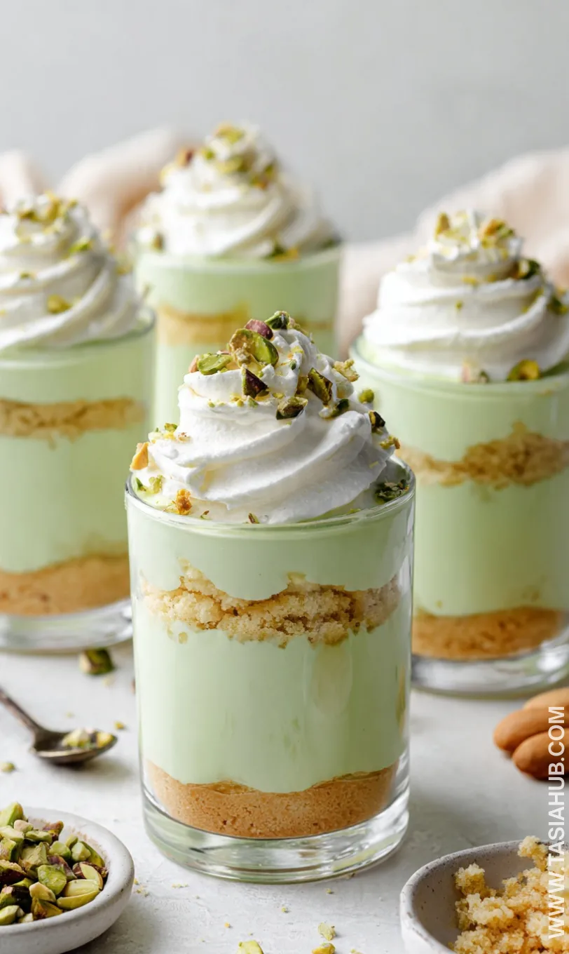 pistachio pudding parfaits cups