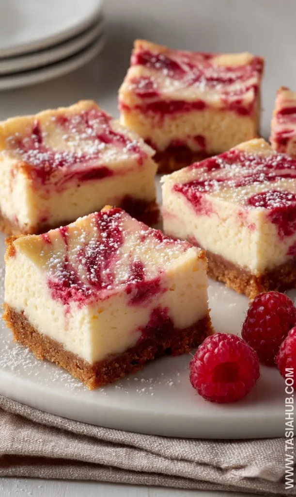 raspberry cheesecake squares