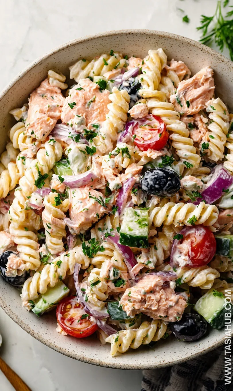 salmon pasta salad