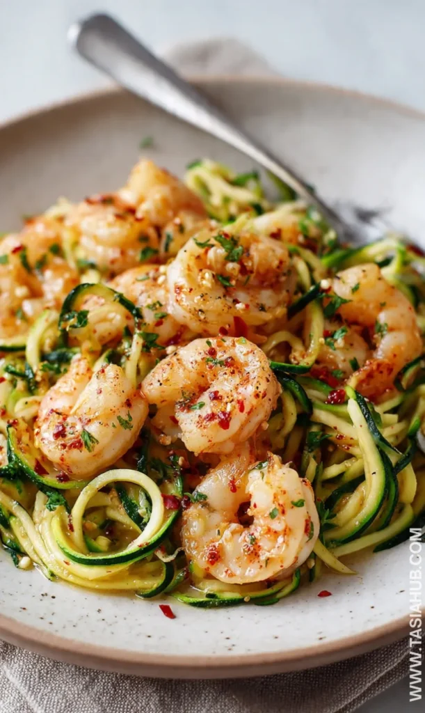 shrimp and zucchini noodles