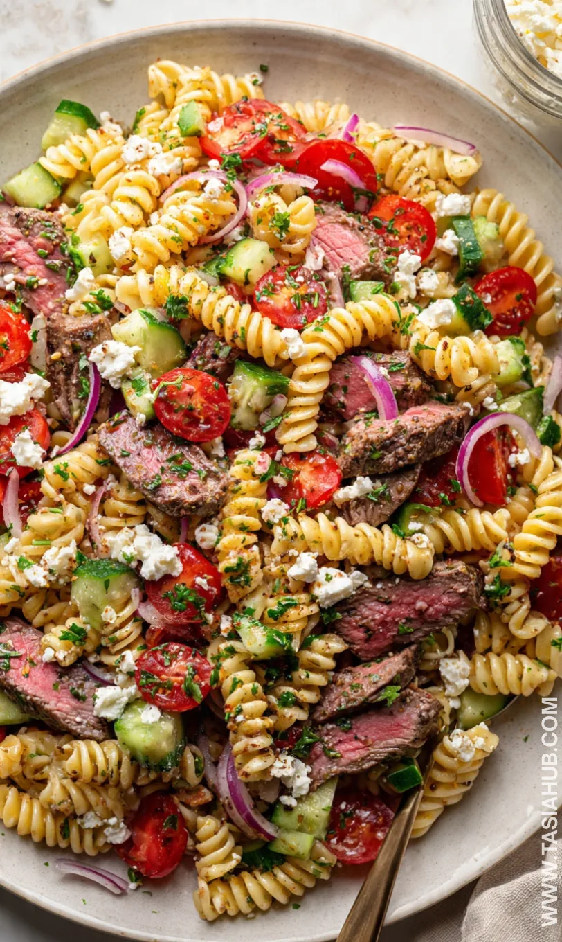 steak pasta salad