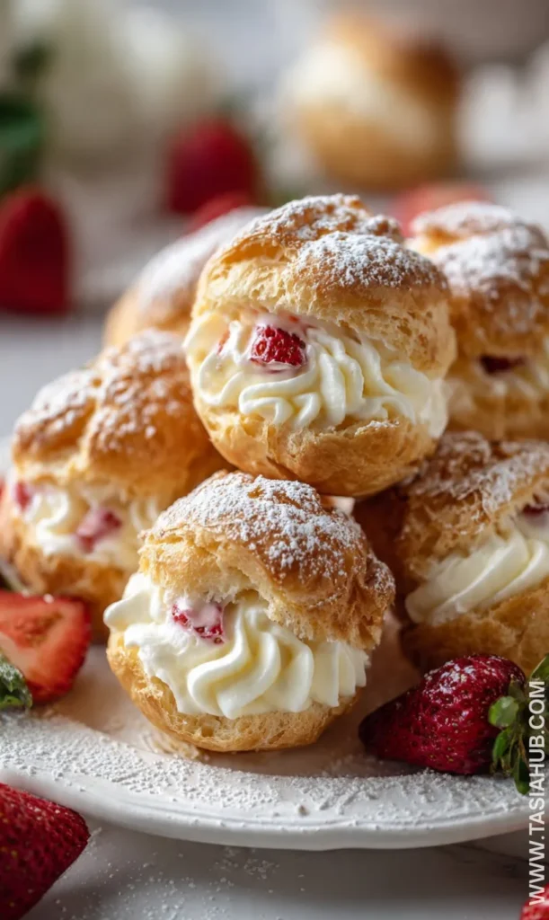 strawberry cream puffs recipe