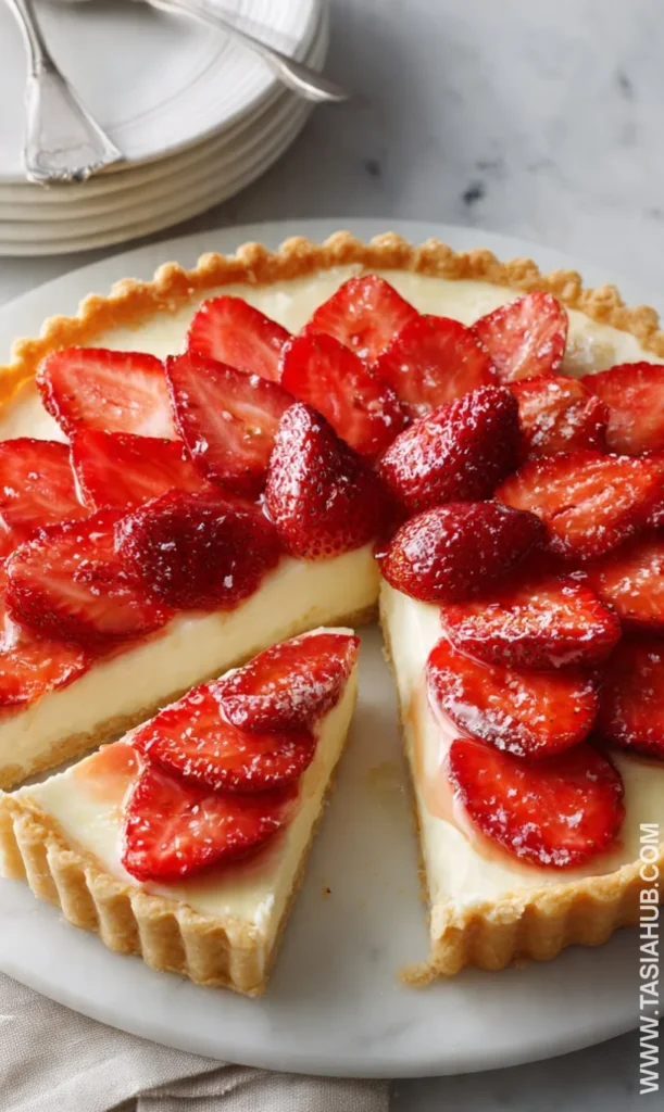 strawberry cream tart