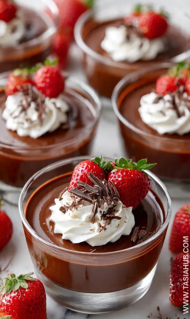 two ingredient chocolate mousse cup