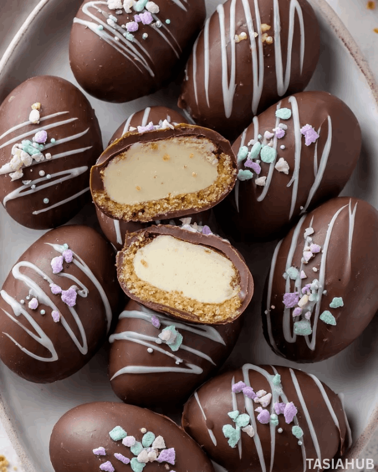 easter egg cheesecake