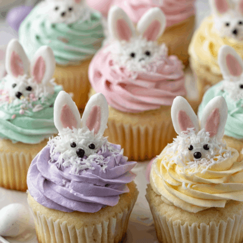 easter bunny cupcakes