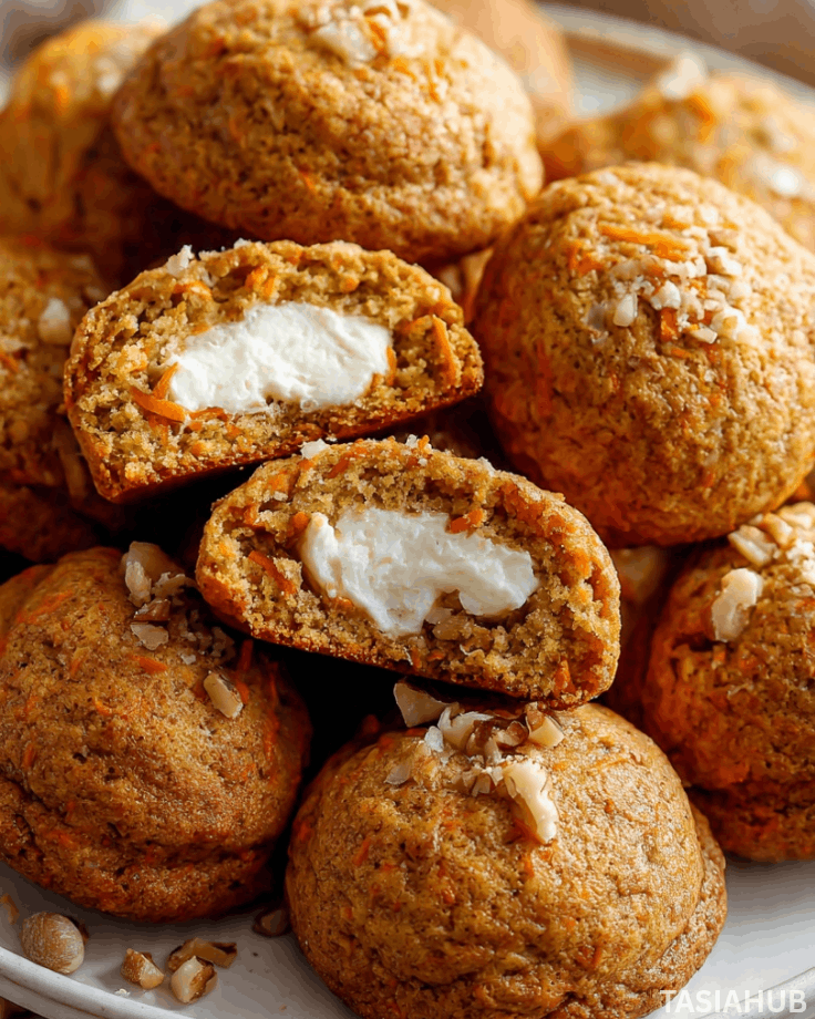 Carrot Cake Cookies with Cream Cheese Filling