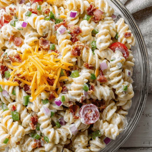 bacon ranch pasta salad