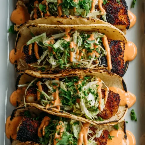 Blackened fish tacos