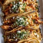 Street corn chicken tacos