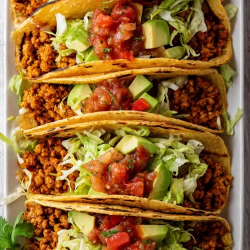 Ground chicken tacos