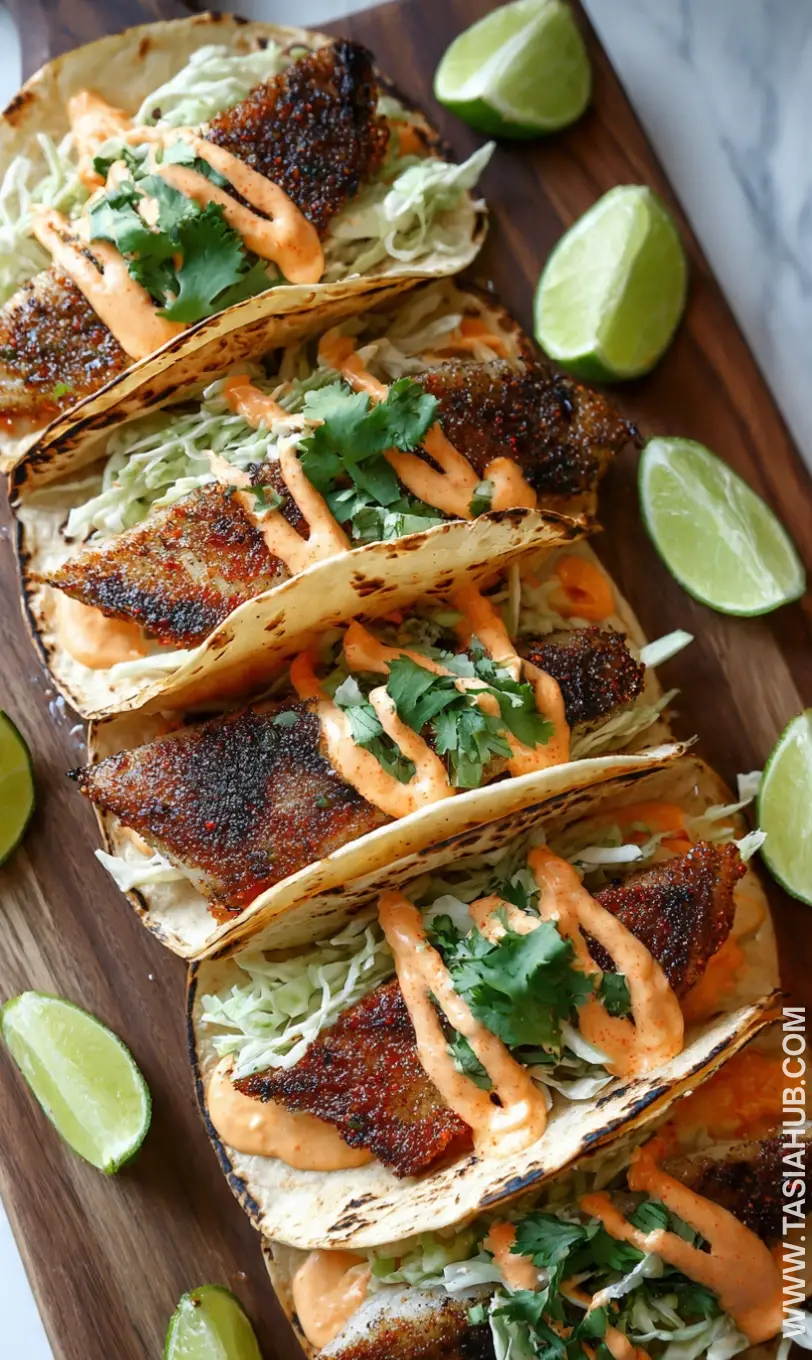blackened fish tacos