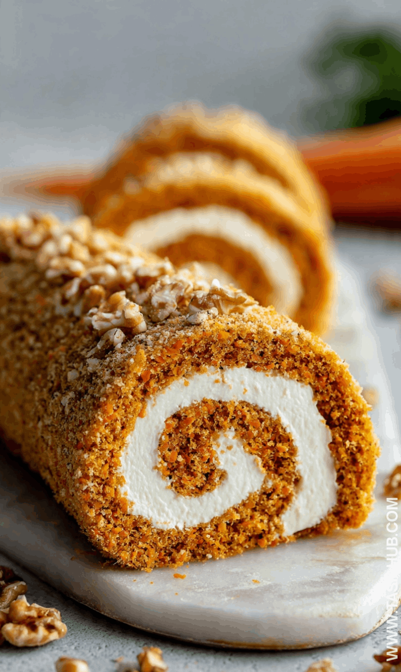 carrot cake roll