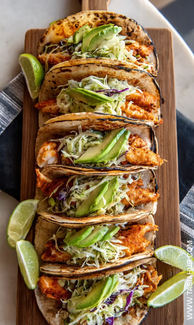 fish tacos with cabbage slaw