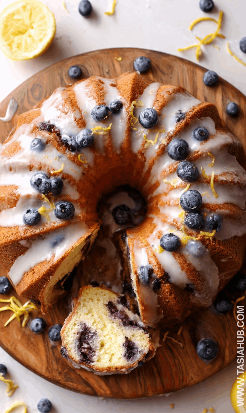 lemon blueberry bundt cake