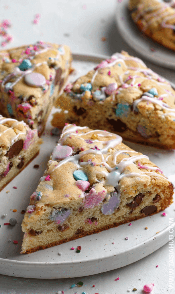 slices of Easter cookie cake