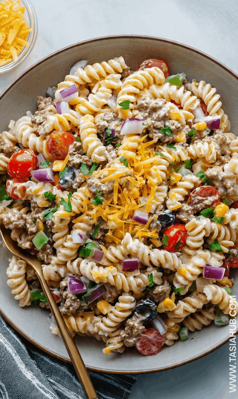 taco pasta salad recipe