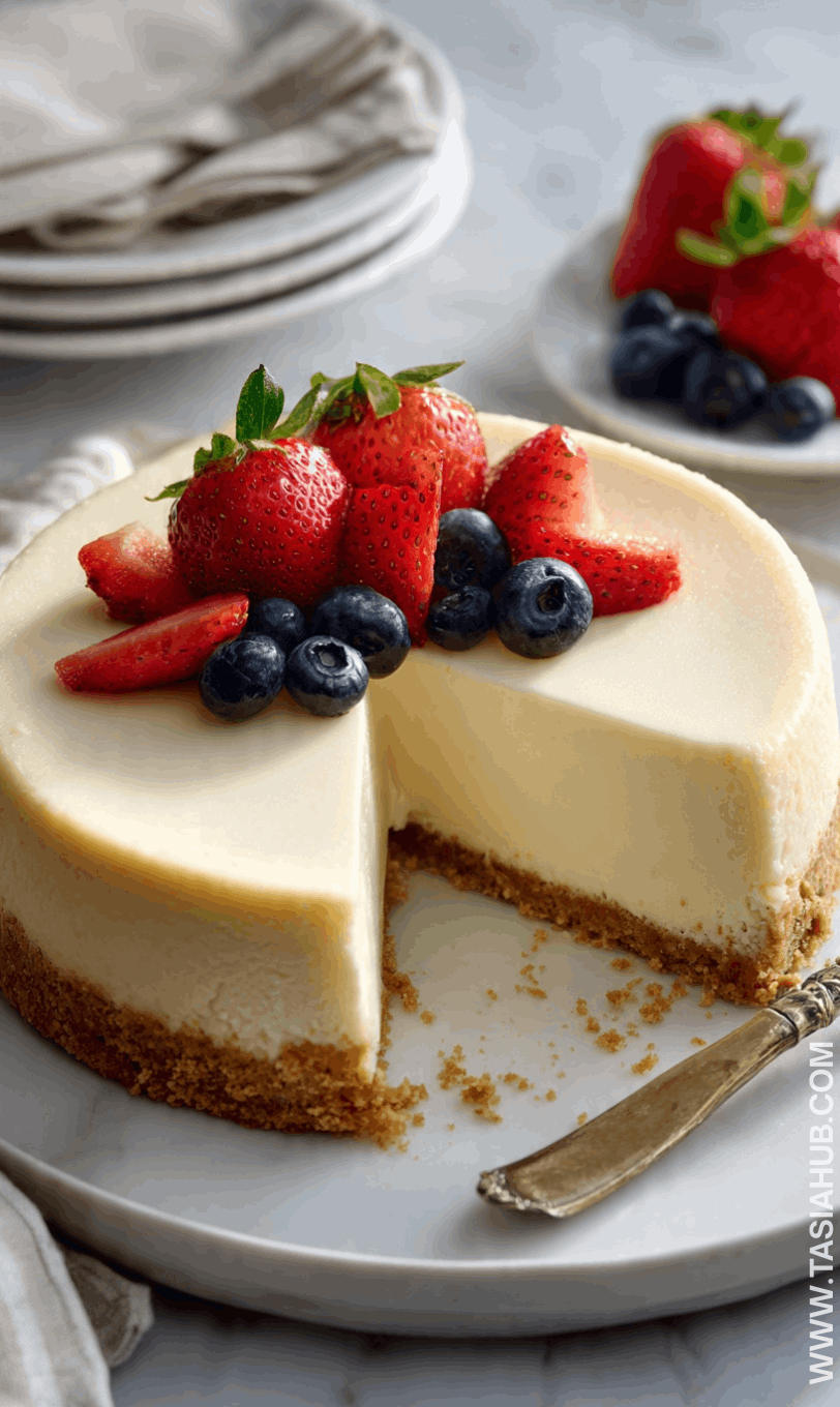 vanilla bean cheesecake