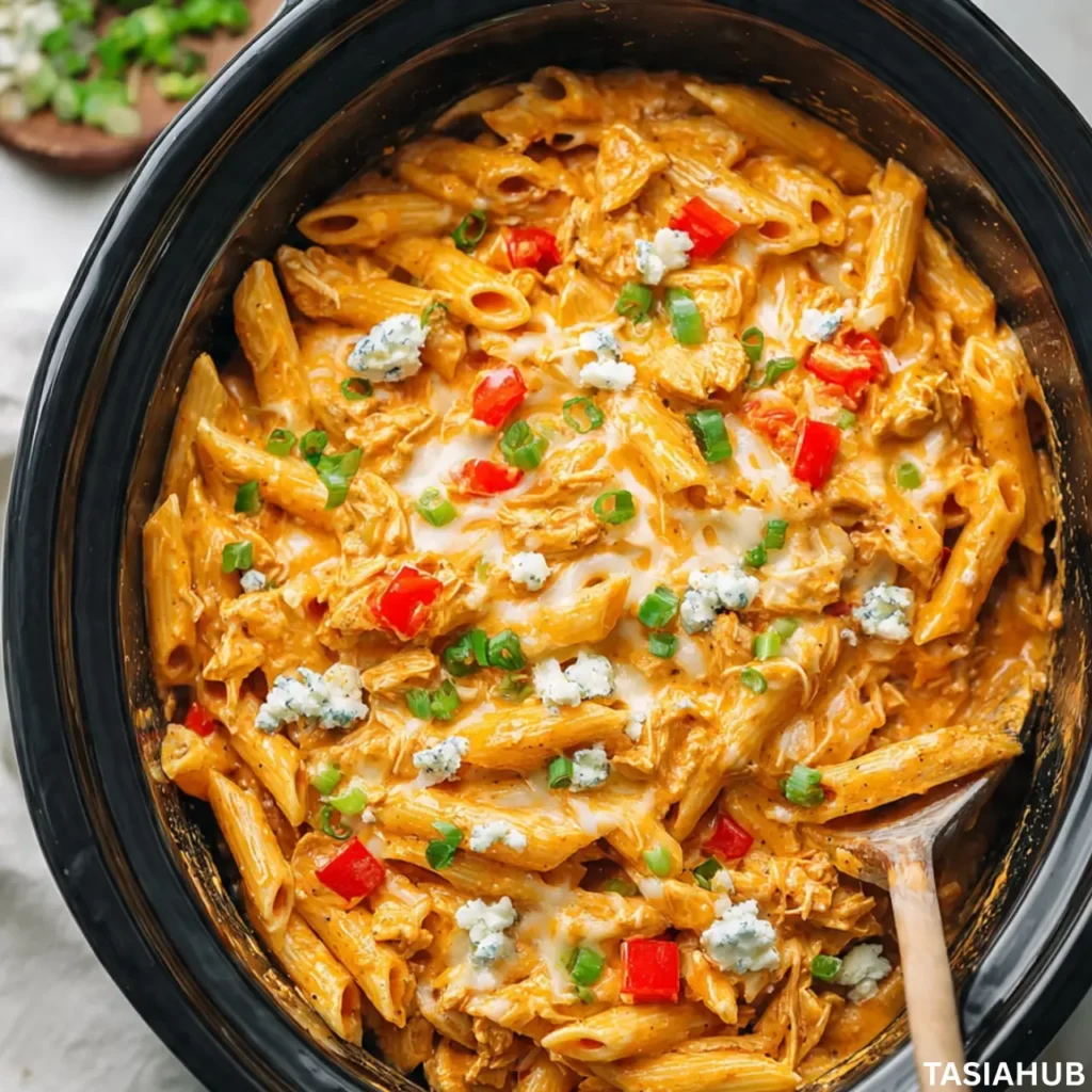 Buffalo Chicken Pasta Crock Pot