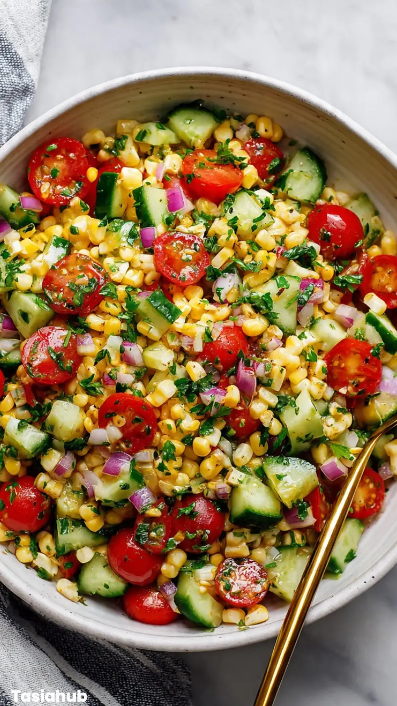 Corn Tomato Cucumber Salad