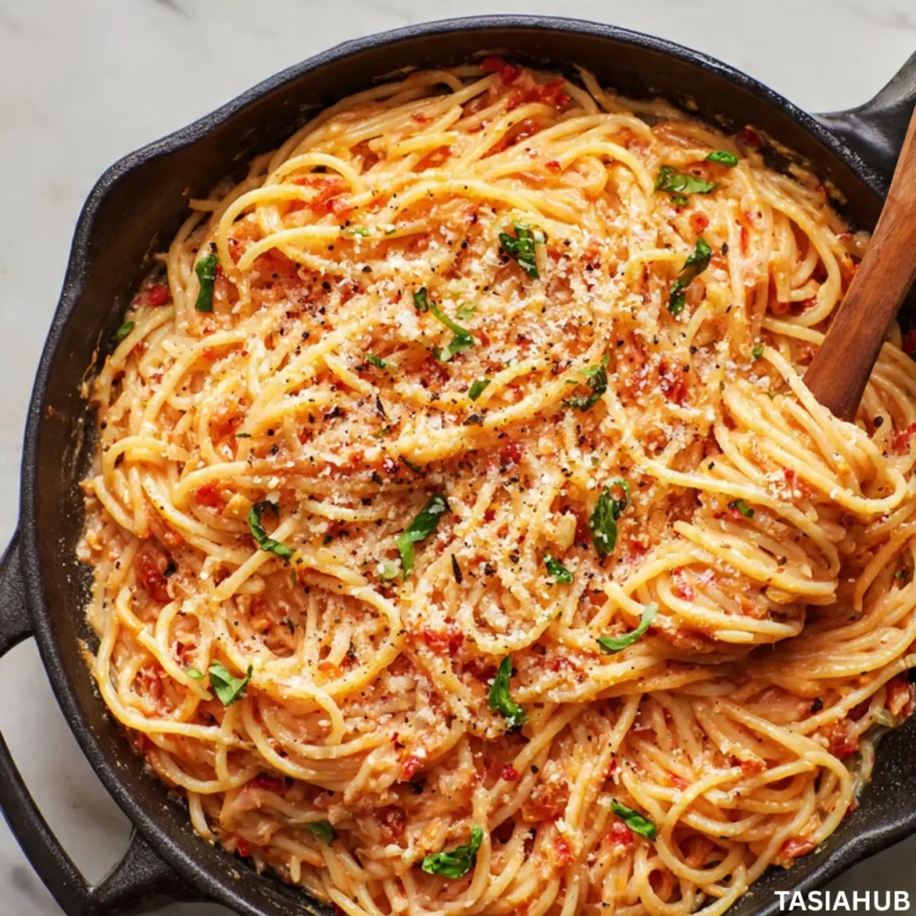 Creamy Red Sauce Pasta recipe