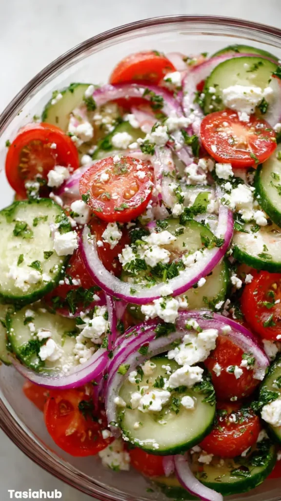 Cucumber Tomato Feta Salad