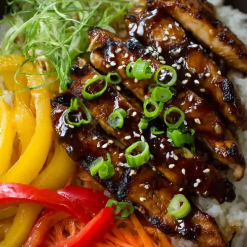Grilled Hawaiian chicken teriyaki