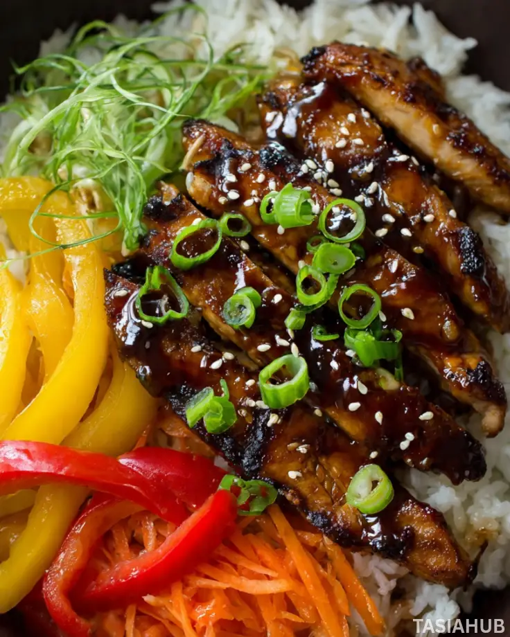 Grilled Hawaiian chicken teriyaki