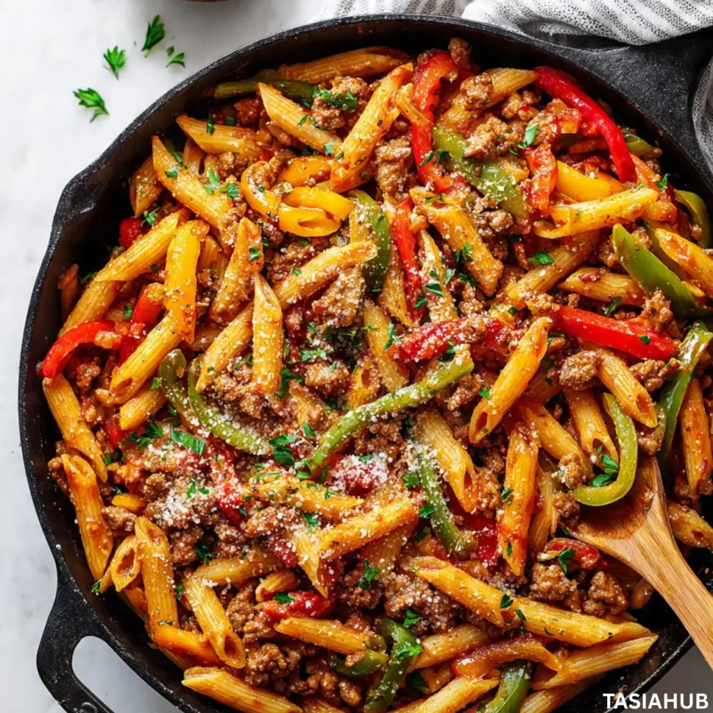 Sausage And Peppers Pasta recipe