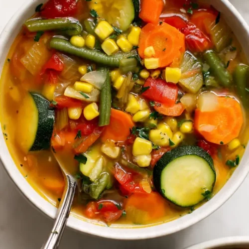Summer vegetable soup
