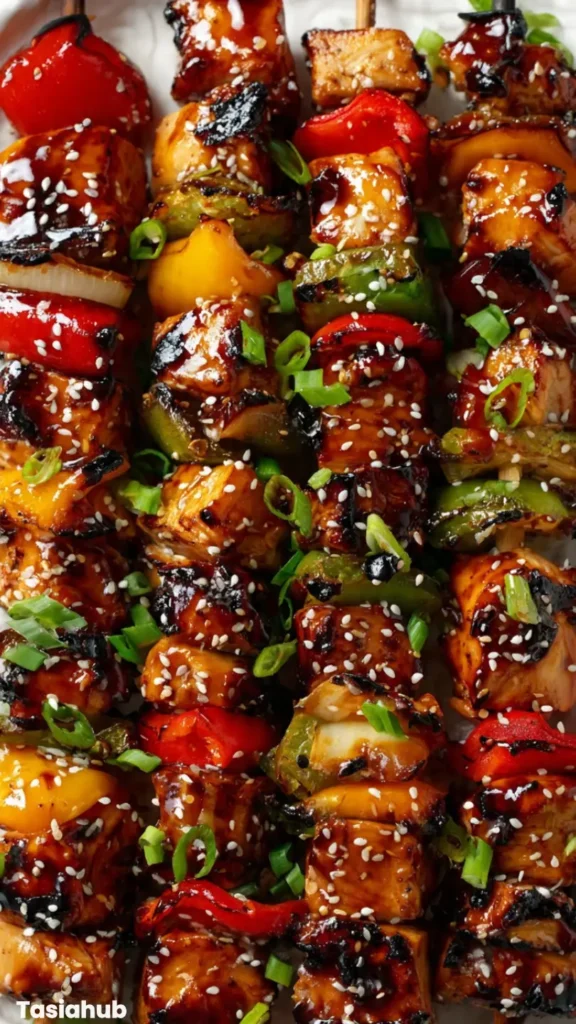 Teriyaki Chicken Skewers Grilled recipe