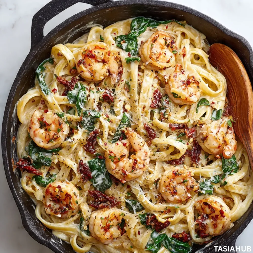Tuscan Shrimp Pasta