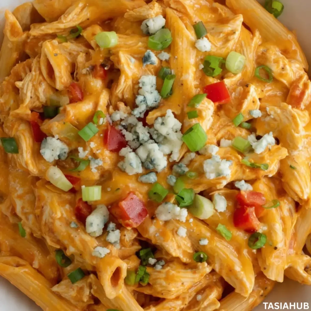 crockpot Buffalo Chicken Pasta