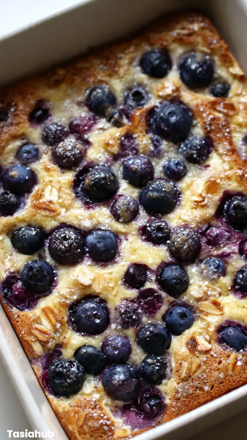Blueberry Cottage Cheese Breakfast Bake
