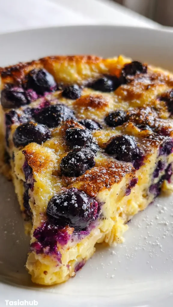 Blueberry Cottage Cheese Breakfast Baked